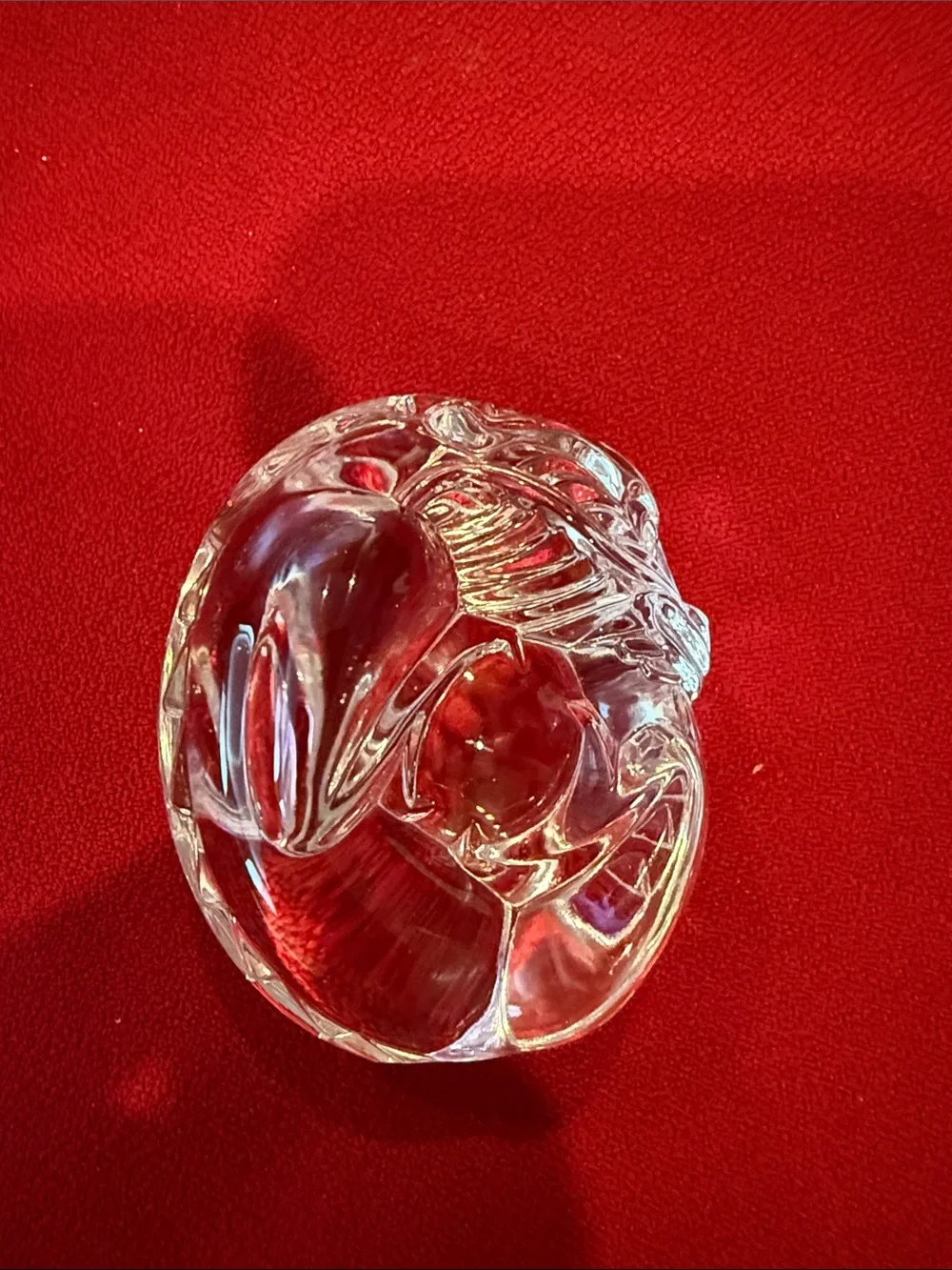 Steuben Dragon Clear Glass Decorative Paperweight - Home Accents Rare ltd